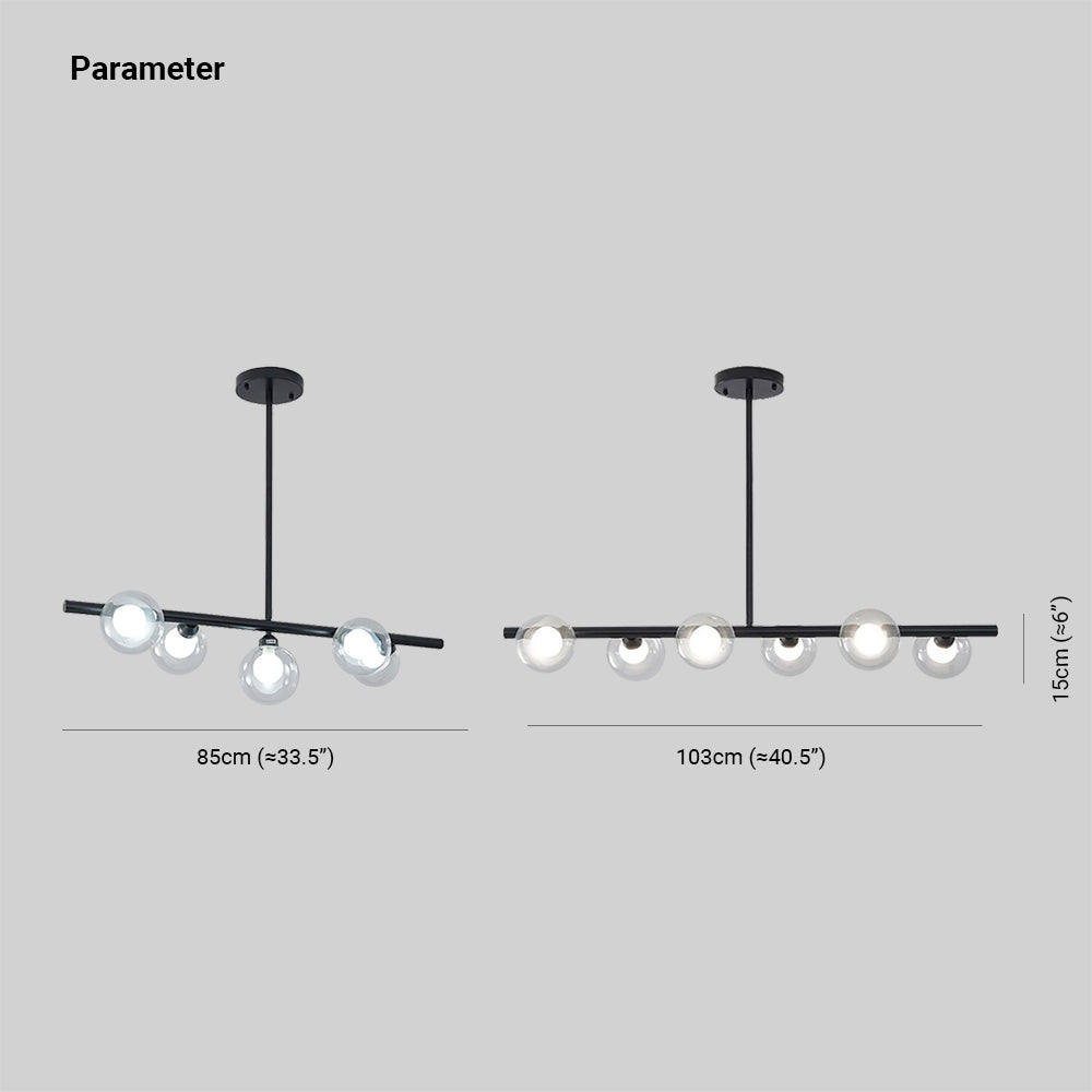 Ambient Dining Illumination Nordic Linear Pendant Light