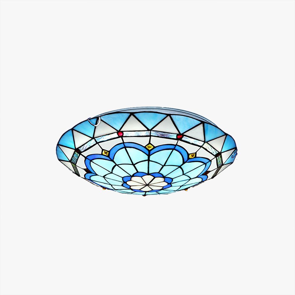 Ceiling Light For Bedroom Flush Glass Mount Colorful