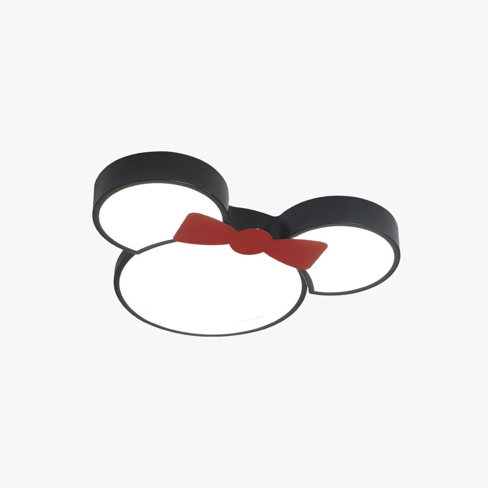 Two Styles Cartoon Mouse Flush Mount Ceiling Light
