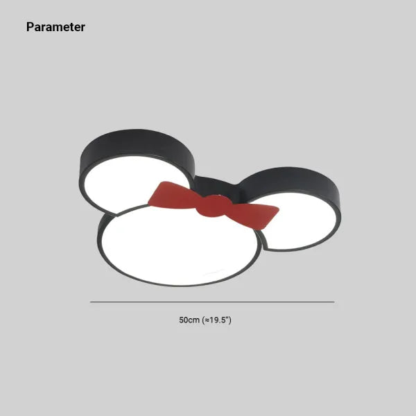 Two Styles Cartoon Mouse Flush Mount Ceiling Light