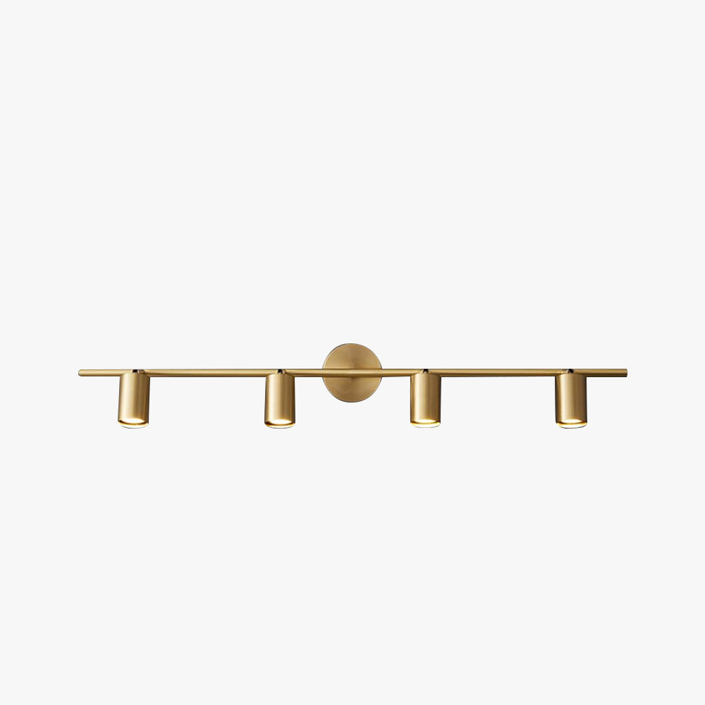 Rotatable Wall Lamp Cylinder Brass Modern Spotlight