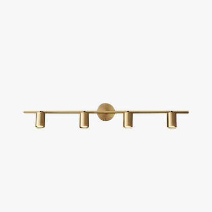 Rotatable Wall Lamp Cylinder Brass Modern Spotlight