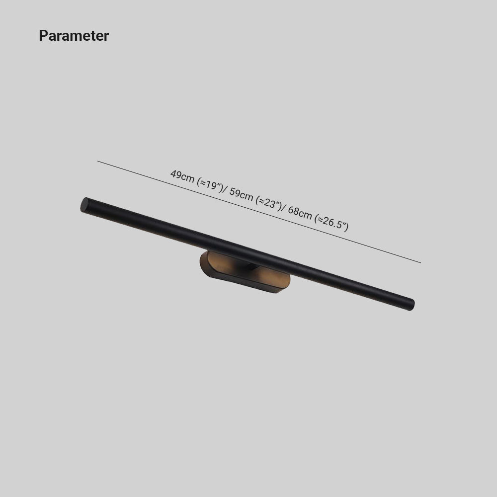 Front Vanity Tubular Mirror Wall Light