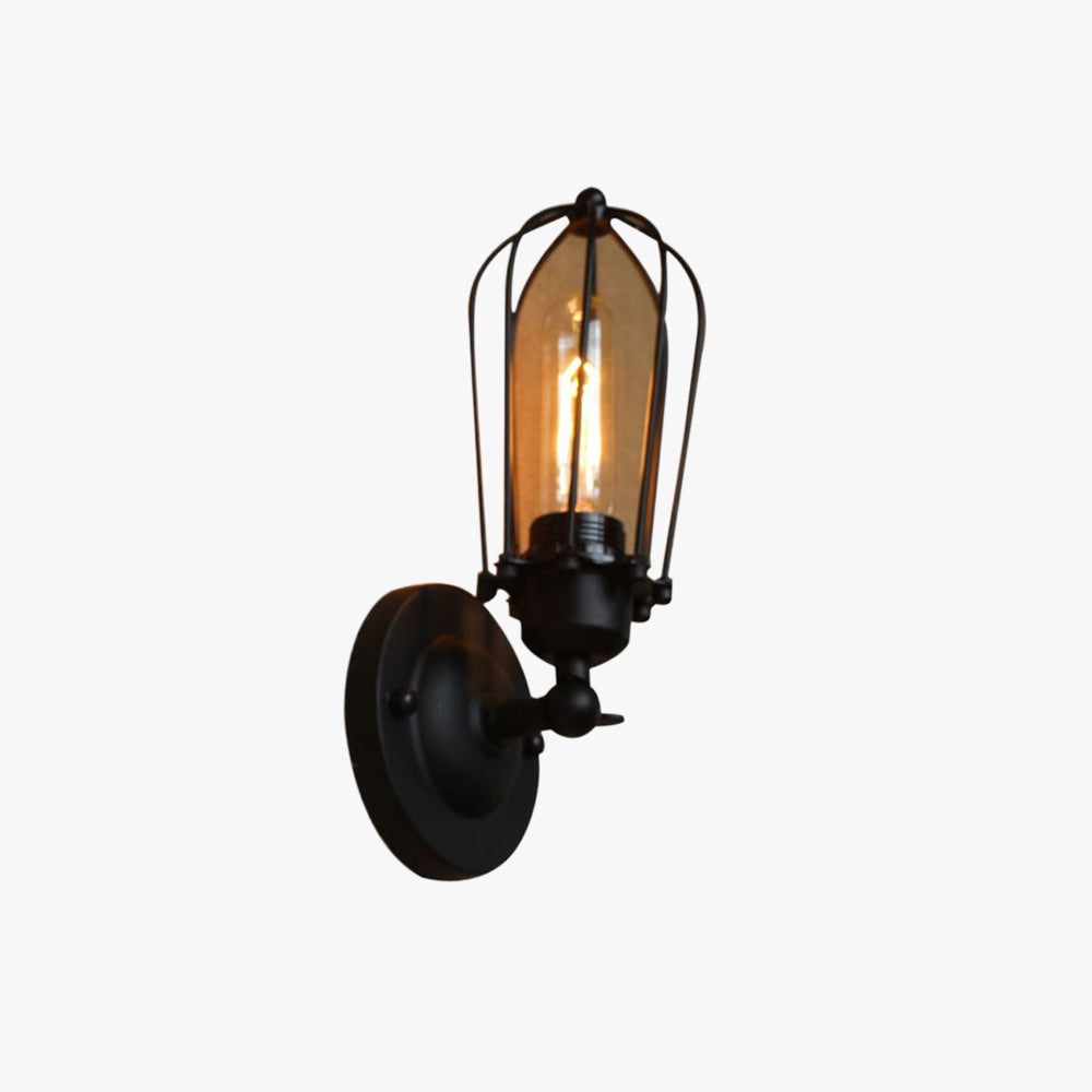 Classic Finishes Vintage Iron Wall Lamp For Dimmable Indoor Use