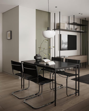 Calm Ambience Pendant Lamp With Metal Mount And Glass Dome