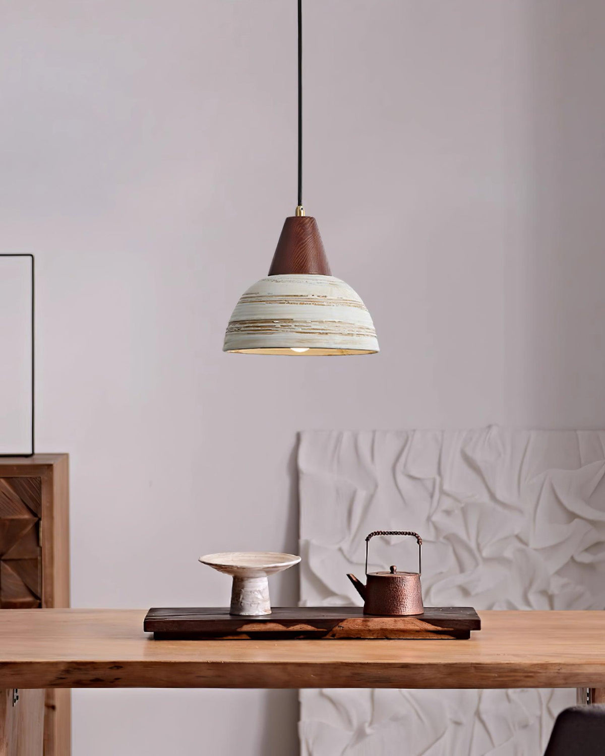 Ambient Glow Ceramic Shade Nordic Pendant Lamp