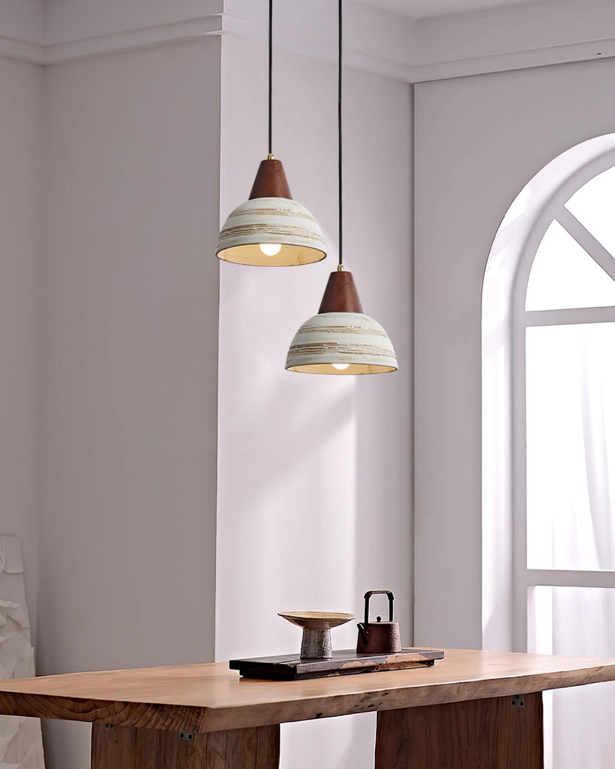 Ambient Glow Ceramic Shade Nordic Pendant Lamp