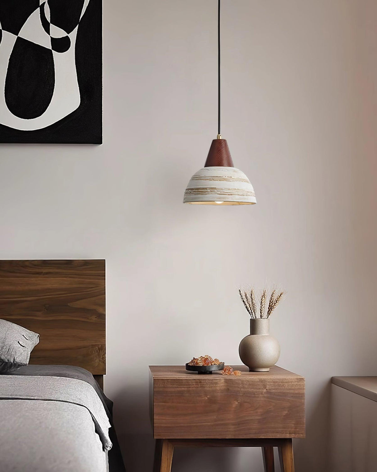 Ambient Glow Ceramic Shade Nordic Pendant Lamp