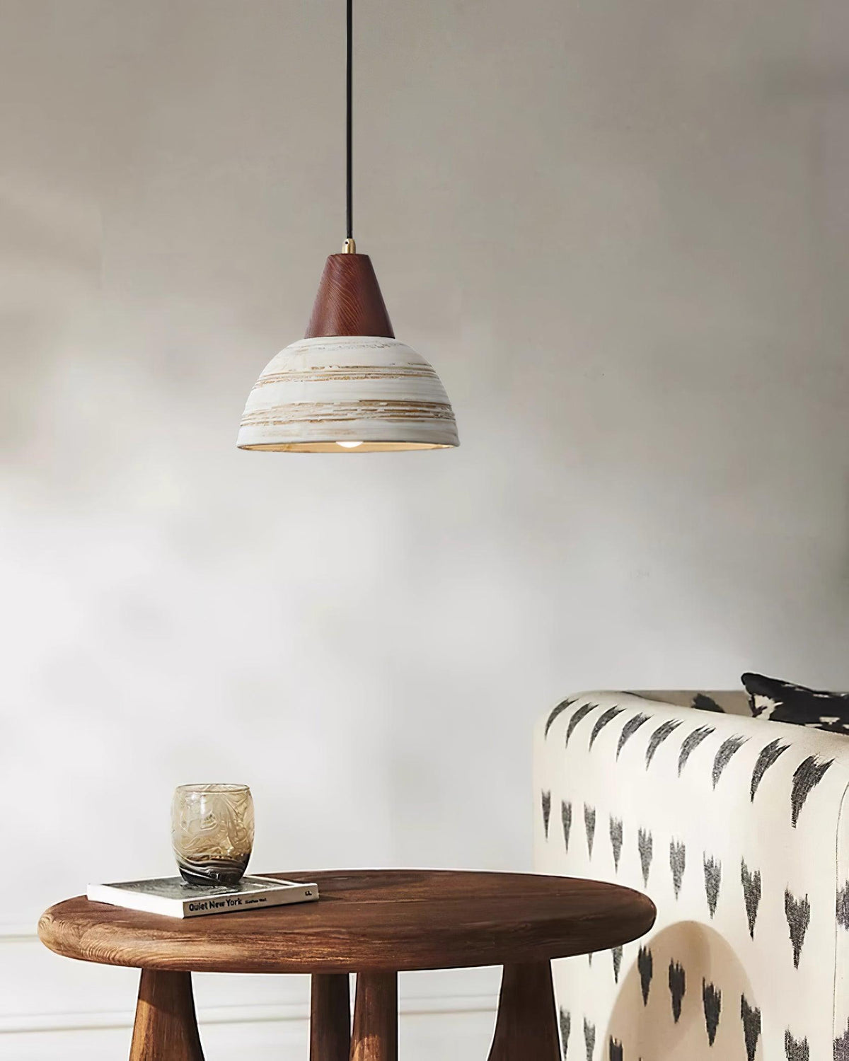 Ambient Glow Ceramic Shade Nordic Pendant Lamp