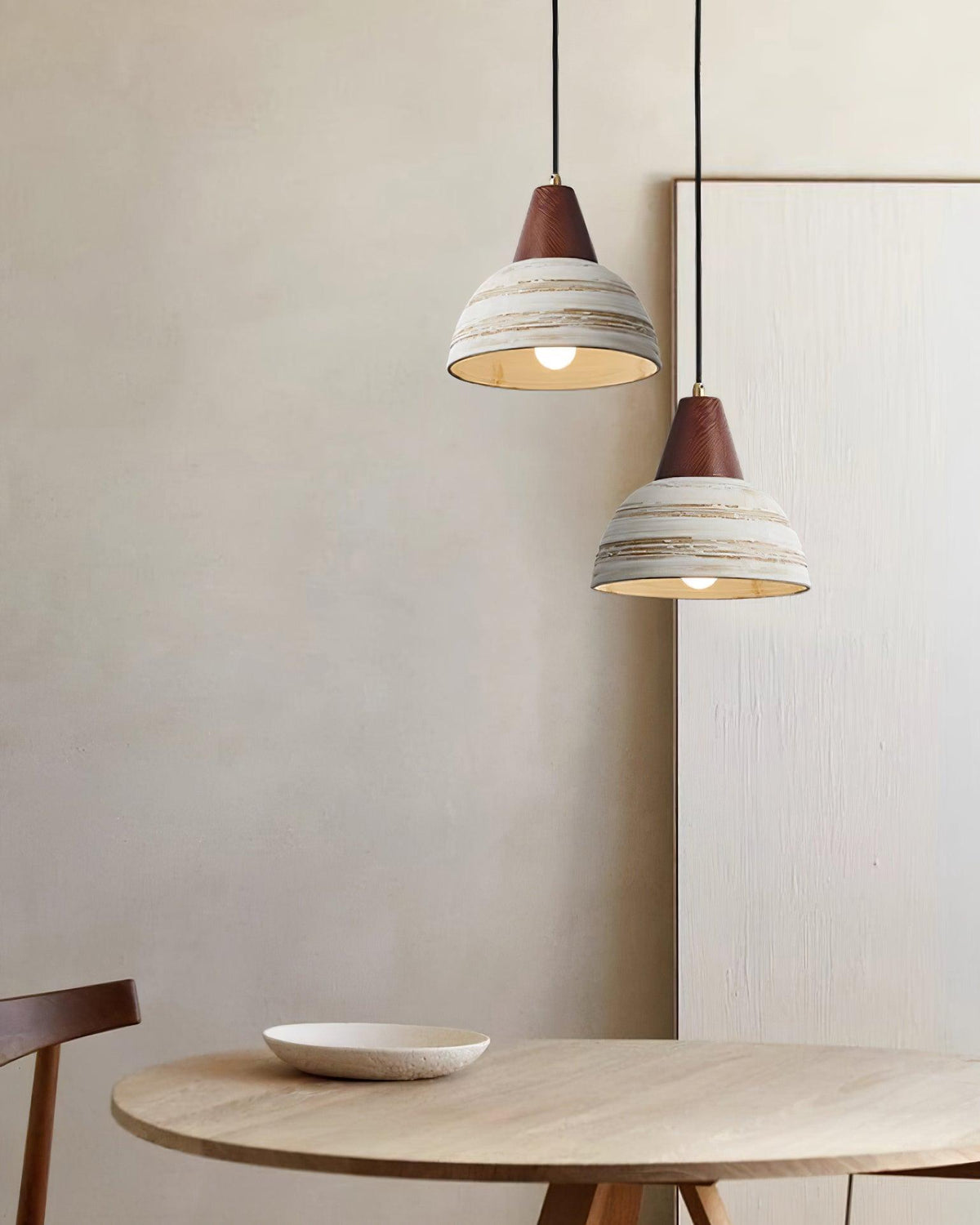 Ambient Glow Ceramic Shade Nordic Pendant Lamp