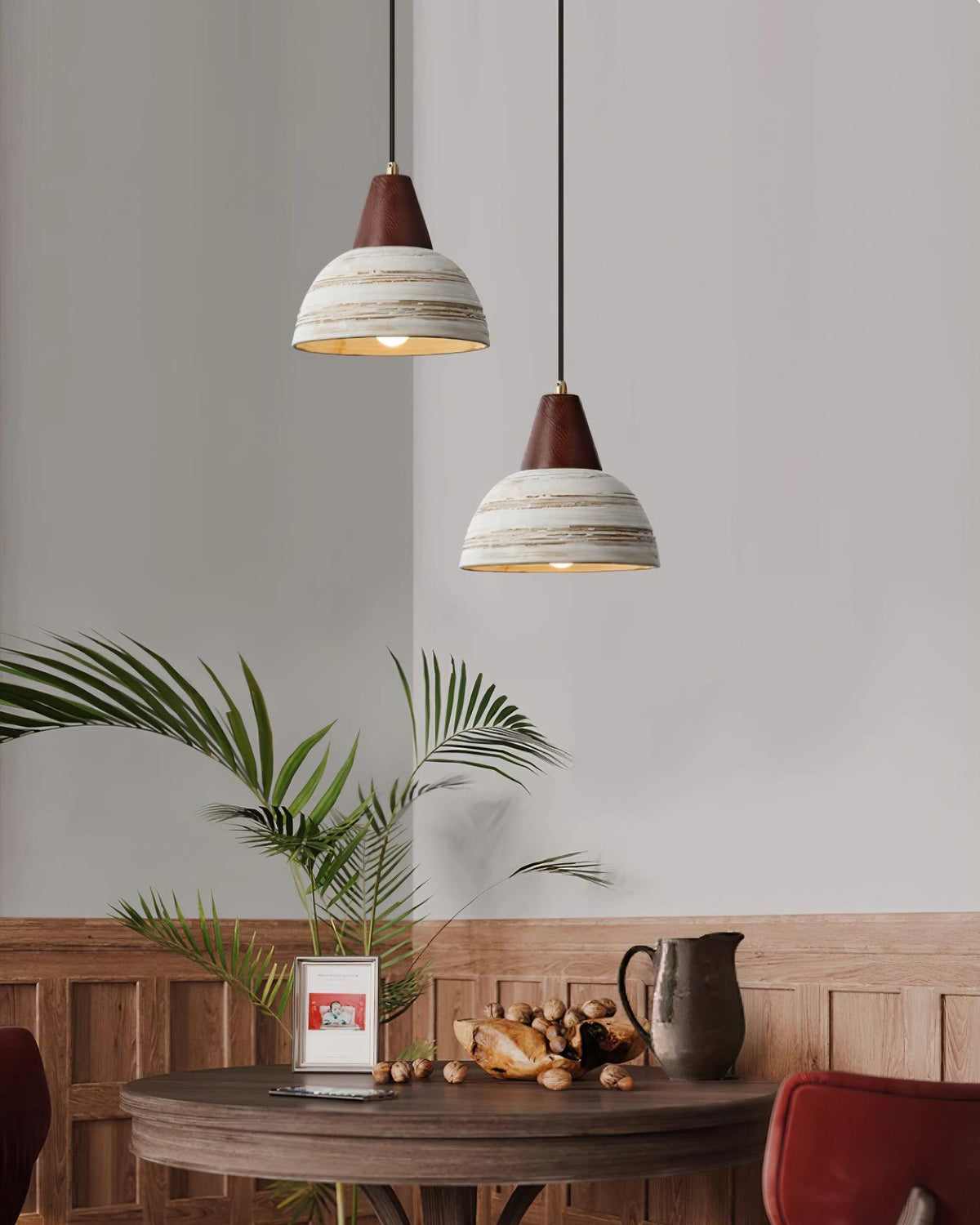 Ambient Glow Ceramic Shade Nordic Pendant Lamp