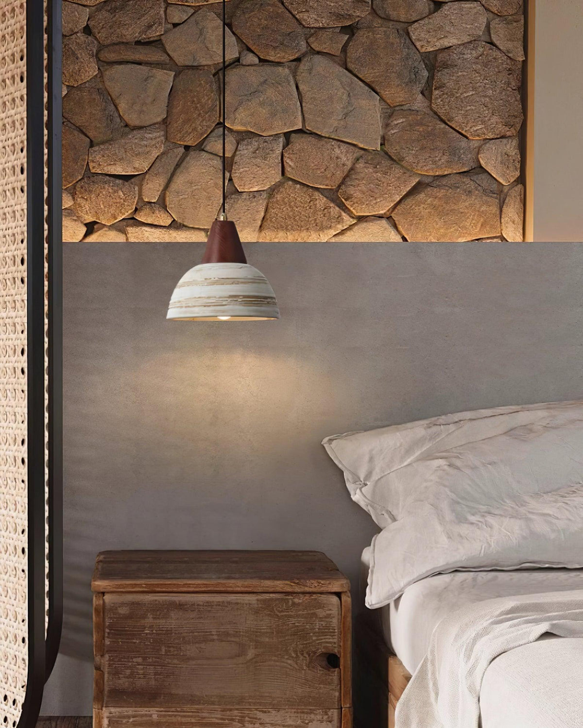 Ambient Glow Ceramic Shade Nordic Pendant Lamp