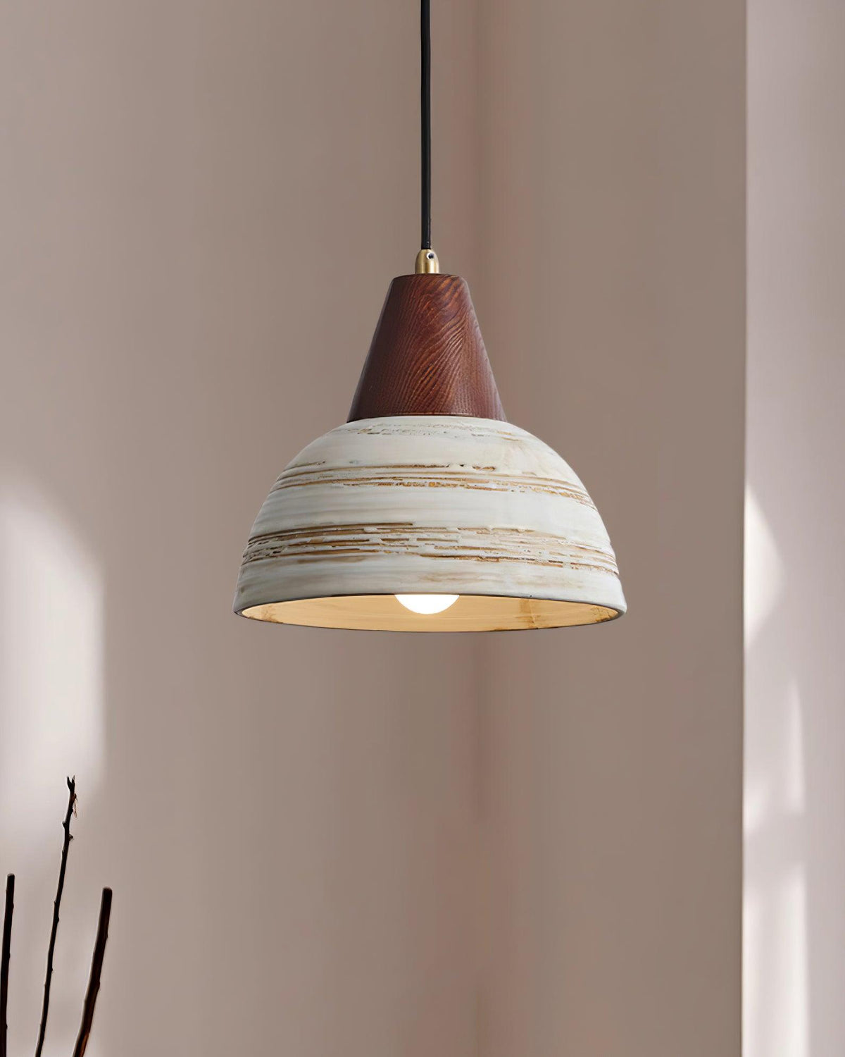 Ambient Glow Ceramic Shade Nordic Pendant Lamp