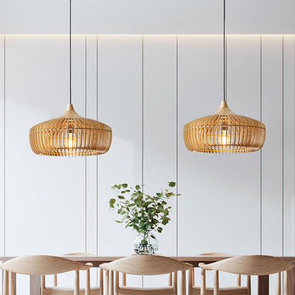 Pendant Light Nordic Japanese Wood For Warm Ambience