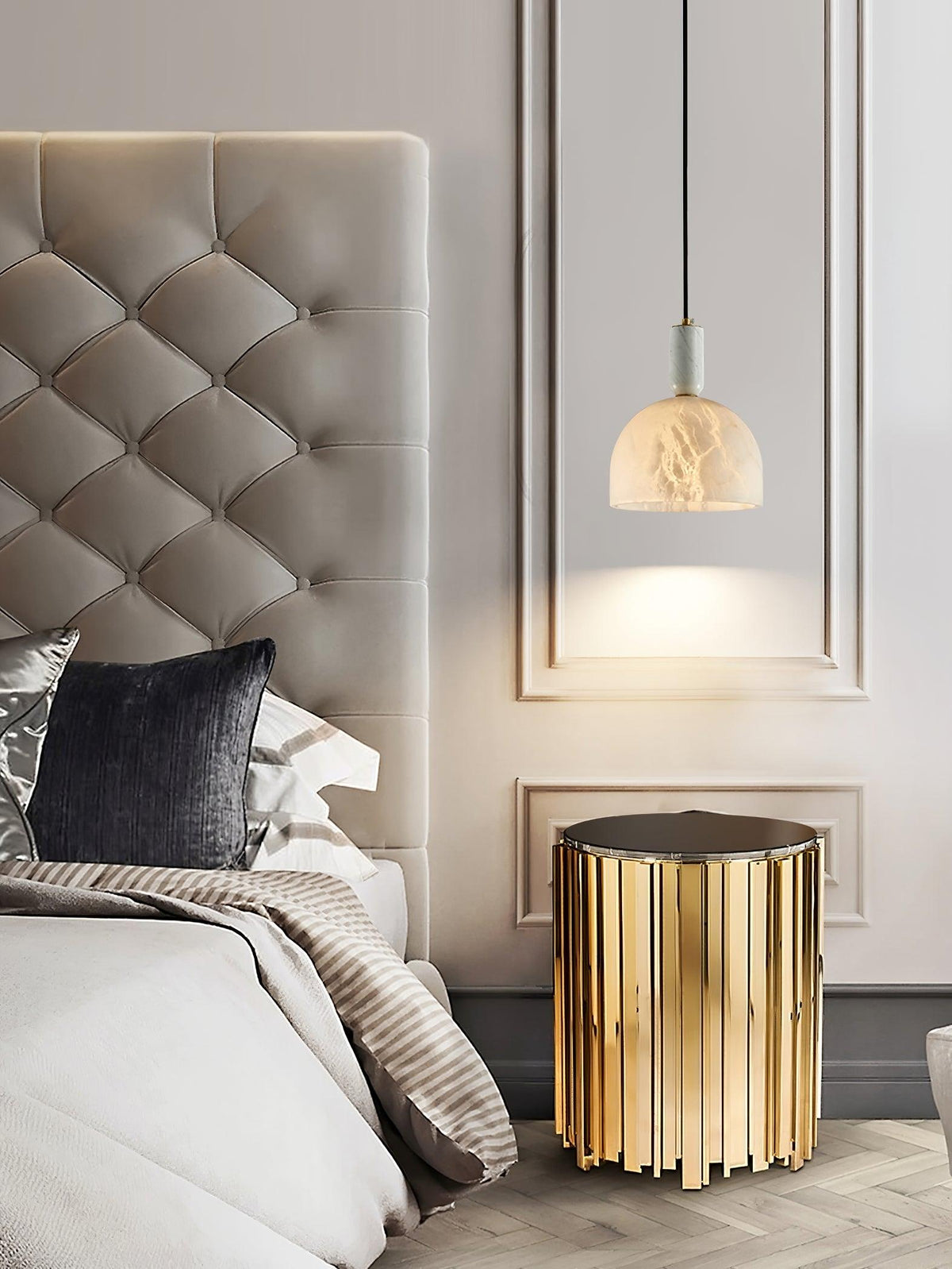 Alabaster Pendant Light Minimalist For Warm Glow