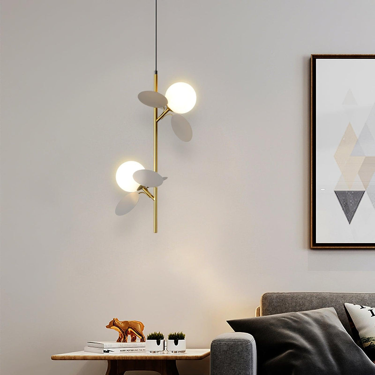 Soft Led Glow Crystal Glass Pendant Light