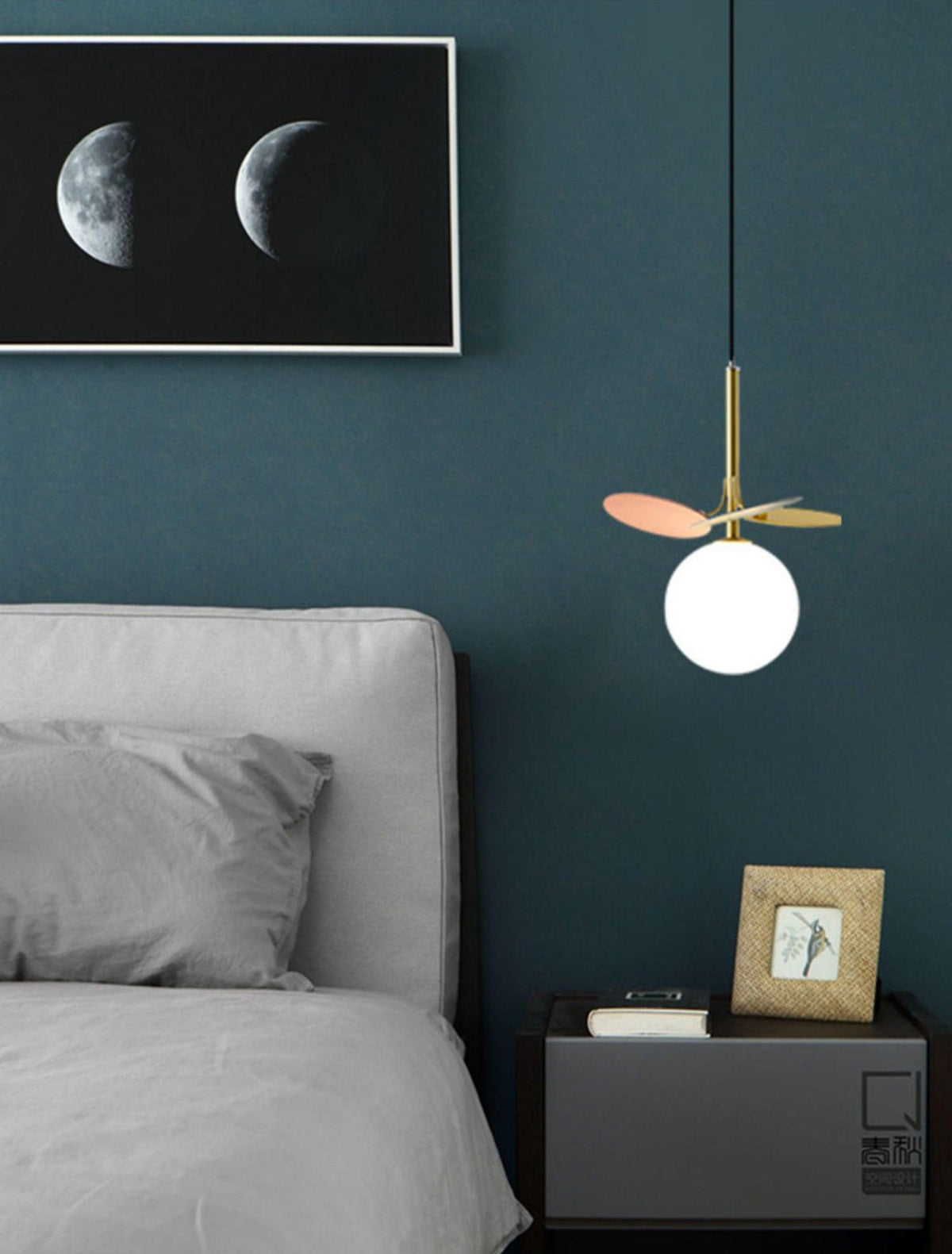 Soft Led Glow Crystal Glass Pendant Light