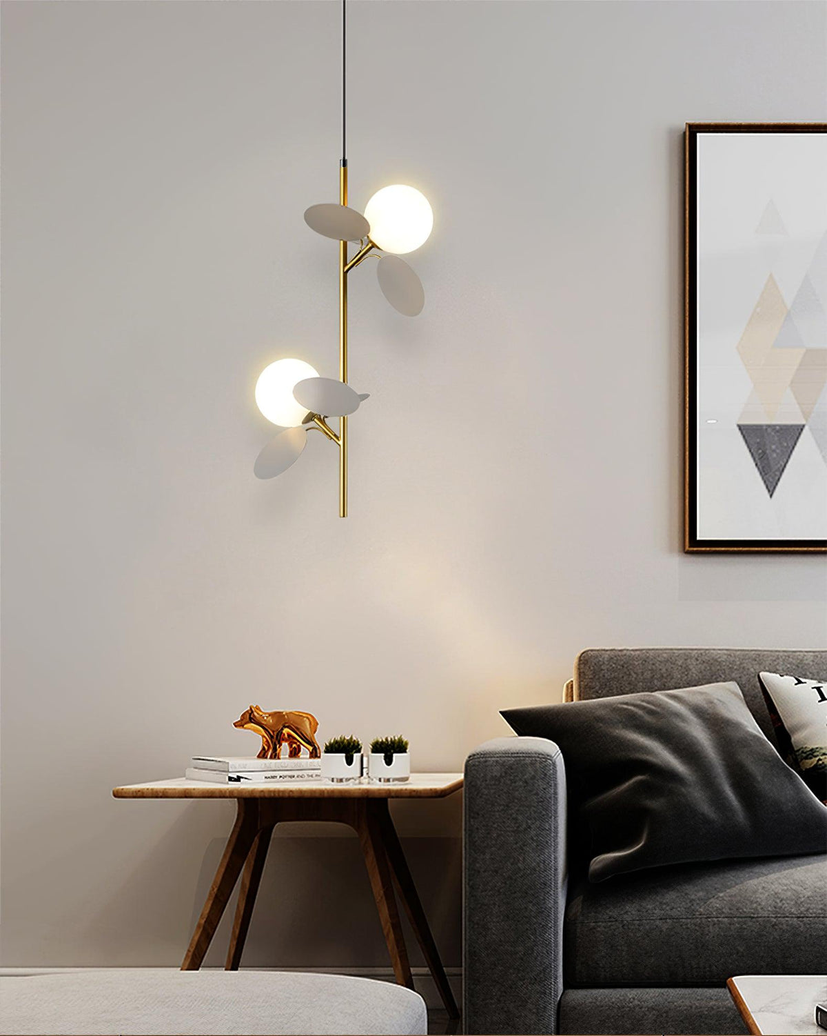 Soft Led Glow Crystal Glass Pendant Light