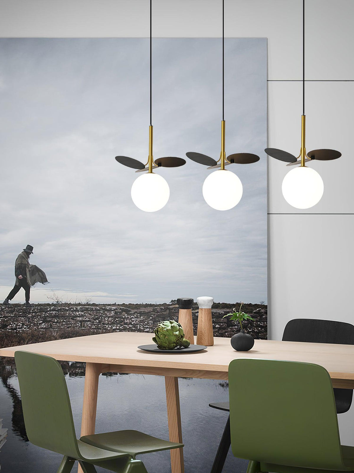 Soft Led Glow Crystal Glass Pendant Light
