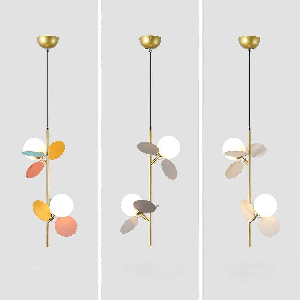 Soft Led Glow Crystal Glass Pendant Light