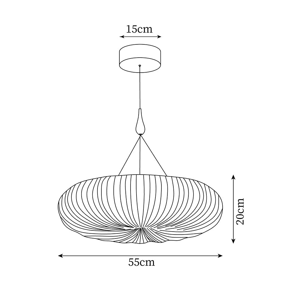 Long Lasting LED Elegant Oval Pendant Light