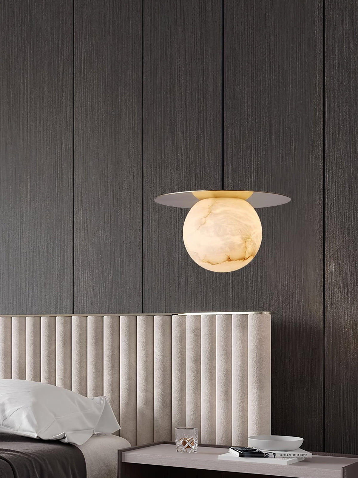 Warm Ambience Delivered by Alabaster Sphere Pendant Light