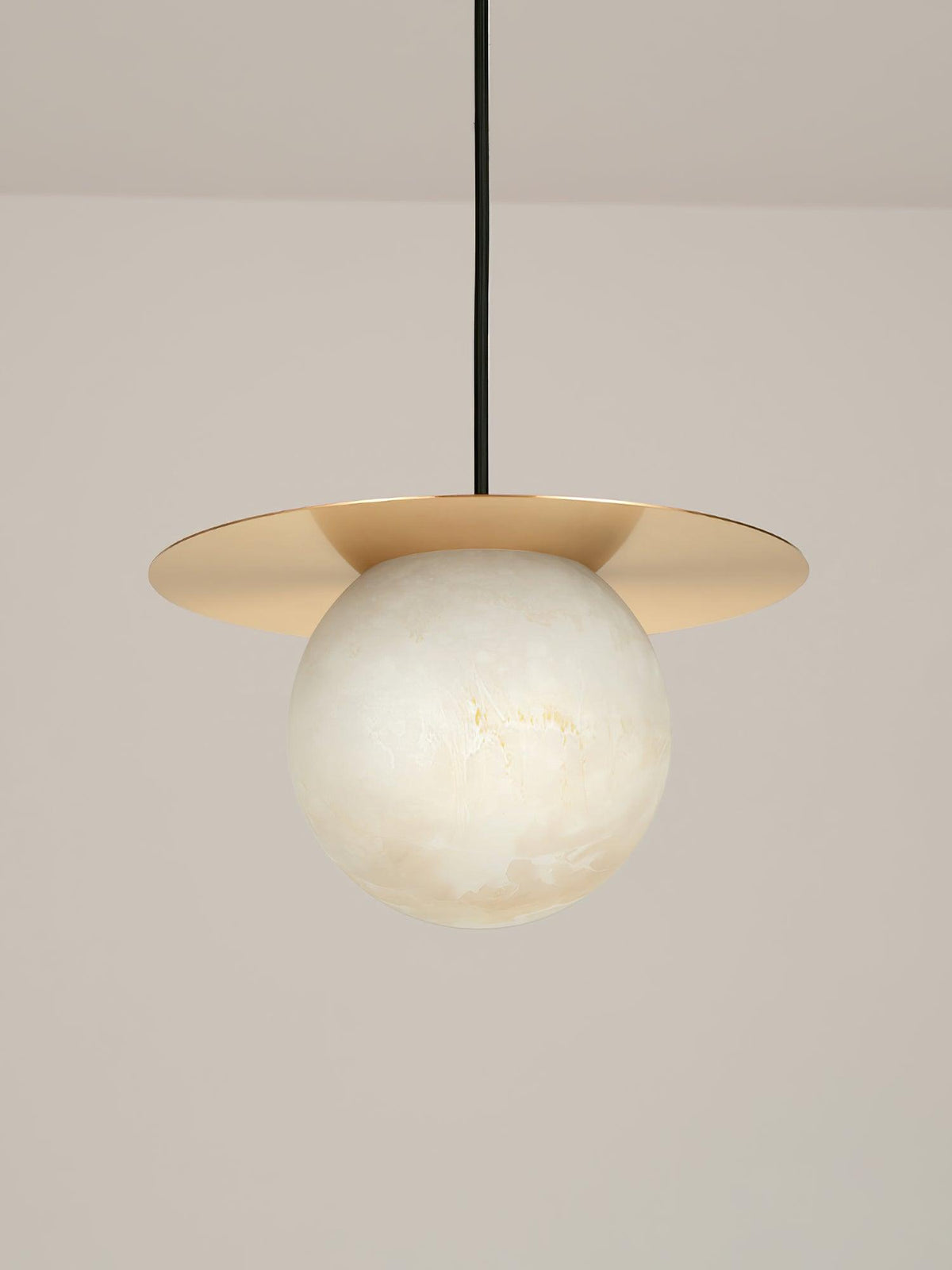 Warm Ambience Delivered by Alabaster Sphere Pendant Light