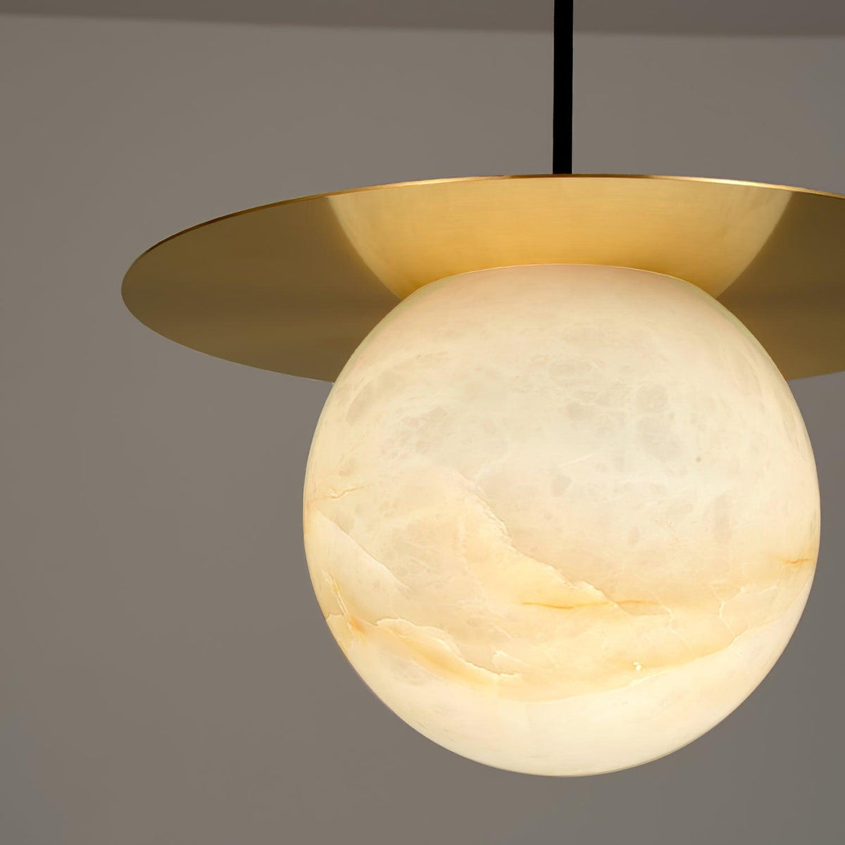 Warm Ambience Delivered by Alabaster Sphere Pendant Light