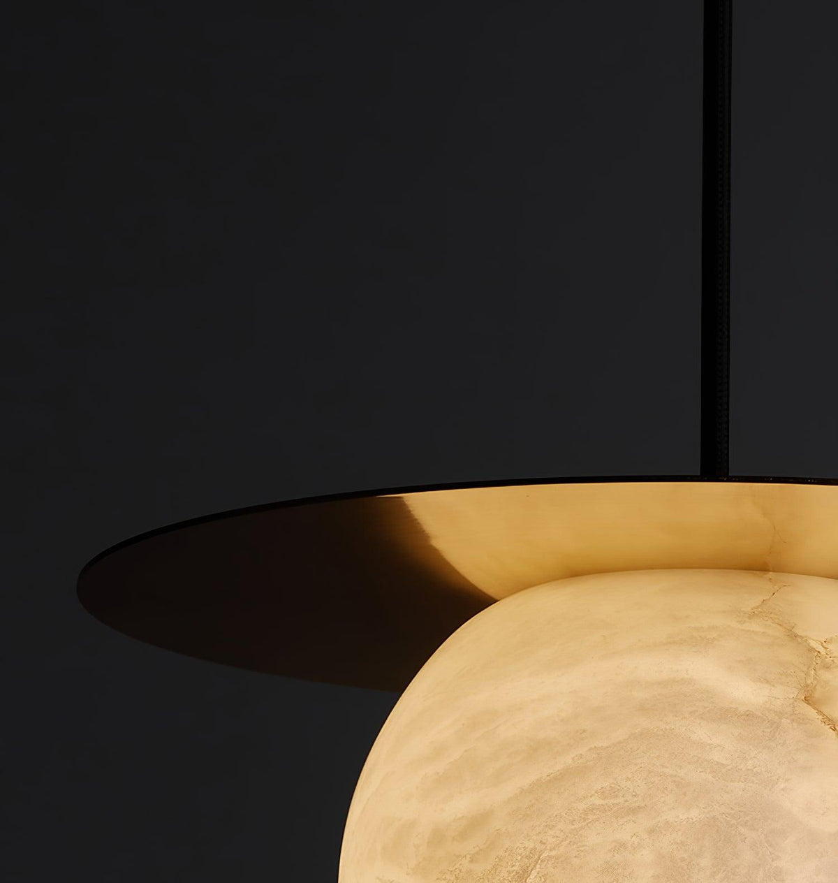 Warm Ambience Delivered by Alabaster Sphere Pendant Light
