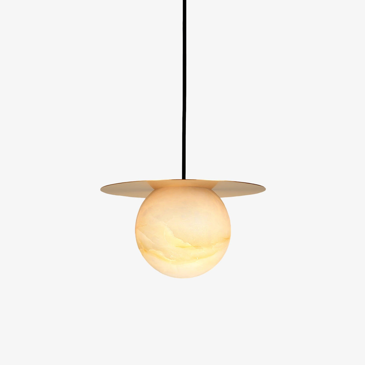 Warm Ambience Delivered by Alabaster Sphere Pendant Light