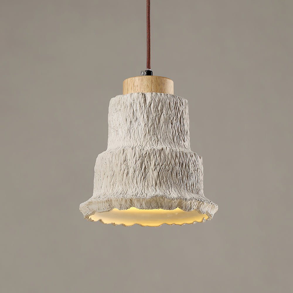 Warm Ambience Layered Travertine Pendant Light
