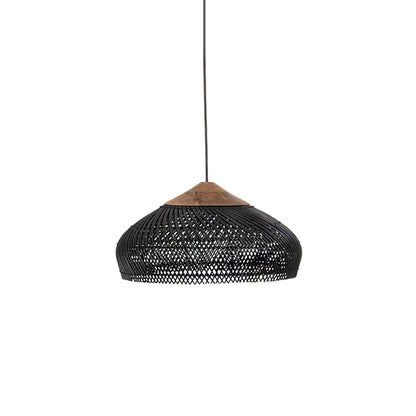 Cozy Living Room Ambience Braided Rattan Pendant Lamp