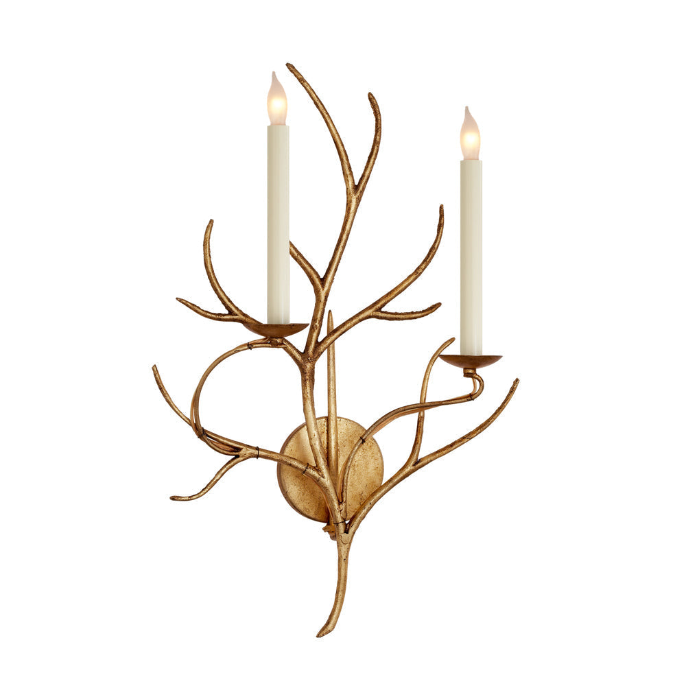 Two-Light Hardwired Candle Wall Sconce With E14 Socket