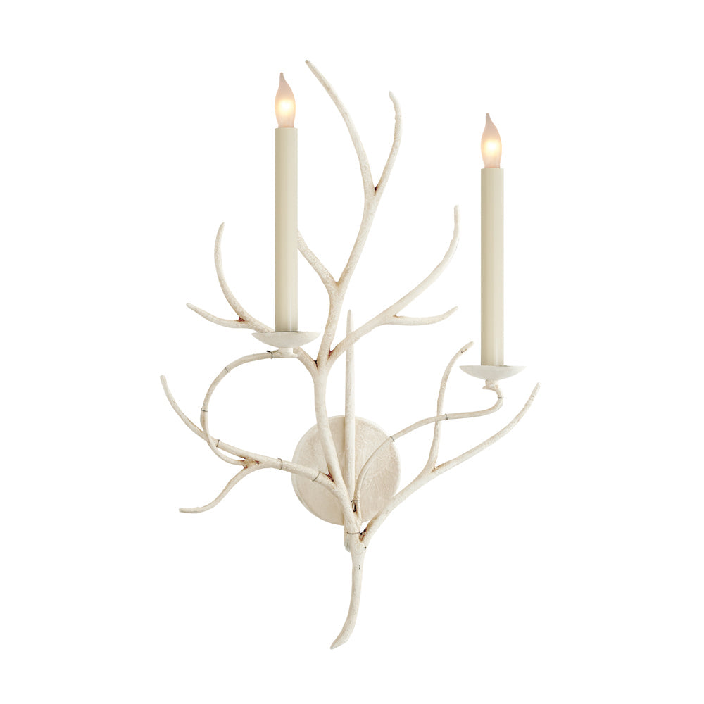 Two-Light Hardwired Candle Wall Sconce With E14 Socket