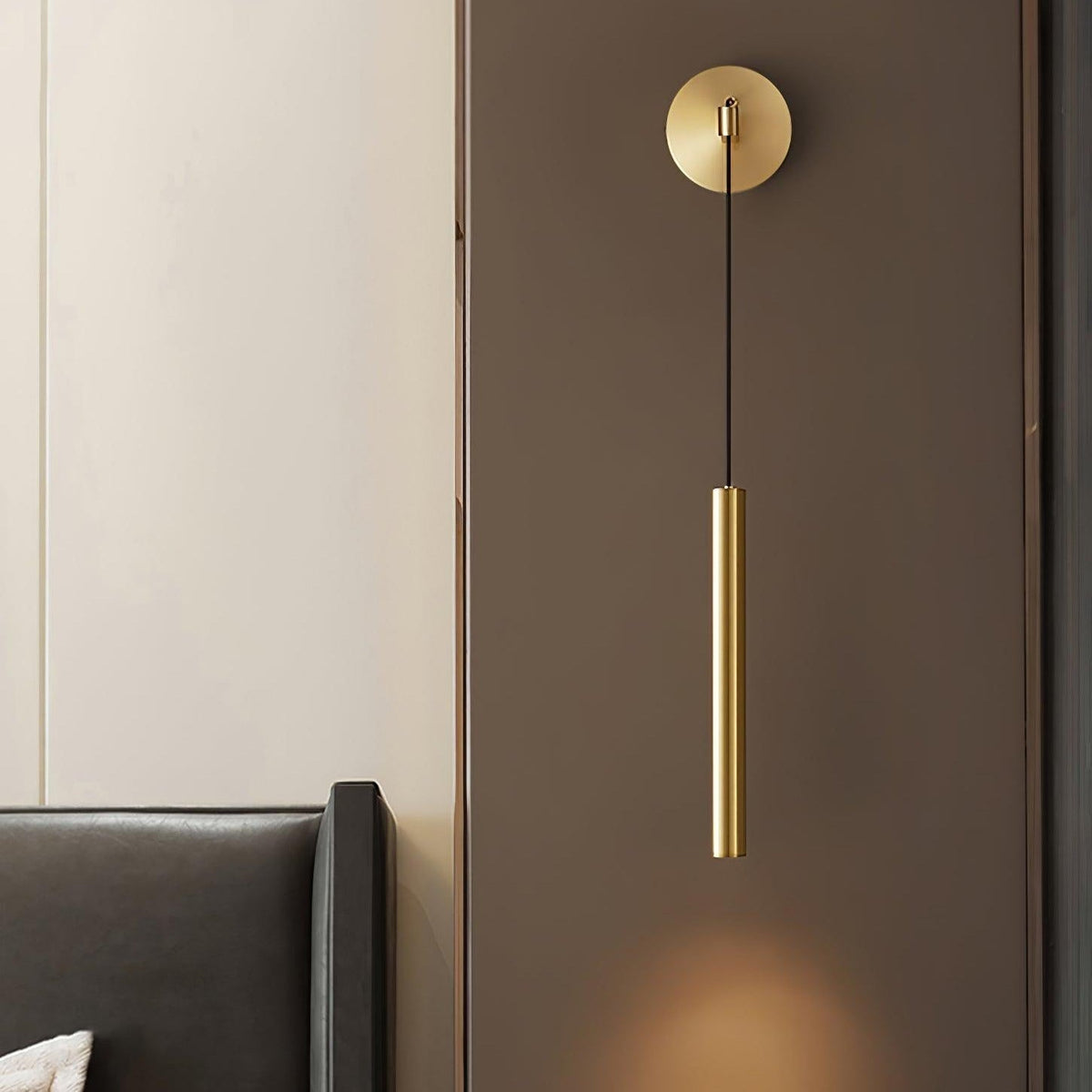 Brass Indoor Wall Minimalist Lamp for Ambience