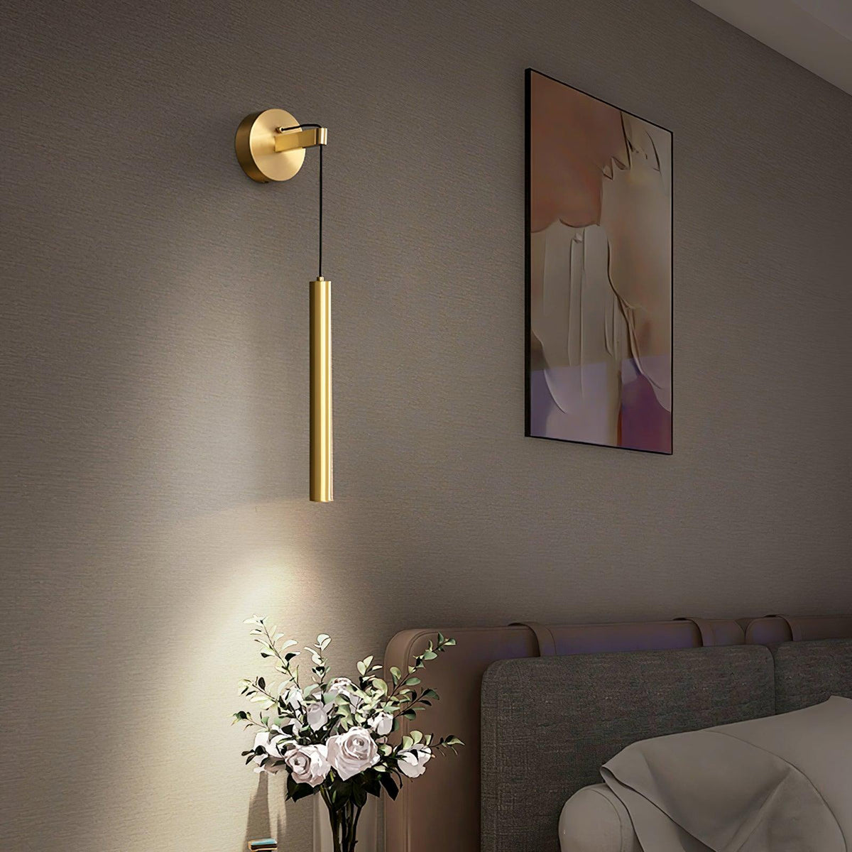 Brass Indoor Wall Minimalist Lamp for Ambience