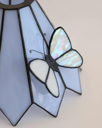 Soft Warm Glow Stained Glass Pendant Light
