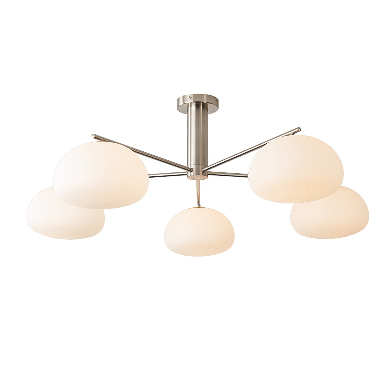 Pendant Light With Gold Nickel Finish Modern LED Glass Globe