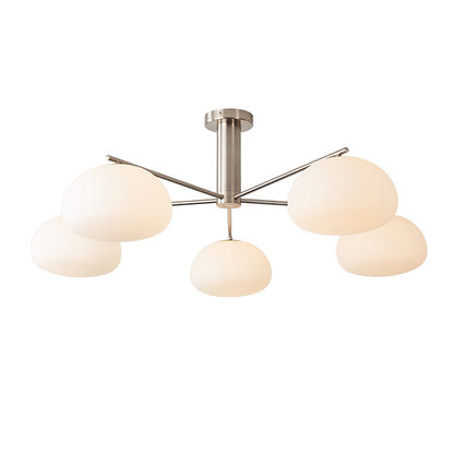 Pendant Light With Gold Nickel Finish Modern LED Glass Globe