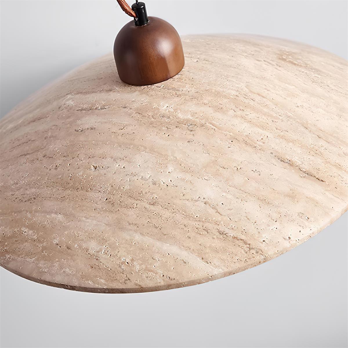 Minimalist Design Travertine Glass Pendant Lamp