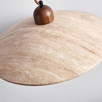 Minimalist Design Travertine Glass Pendant Lamp
