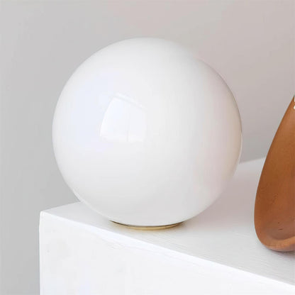 Flush Mount G9 Socket Brass And Walnut Opal Glass Globe Ceiling Light