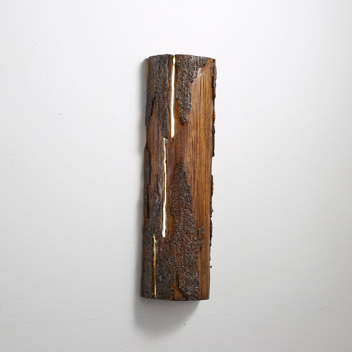 Textured Bark White Wall Light