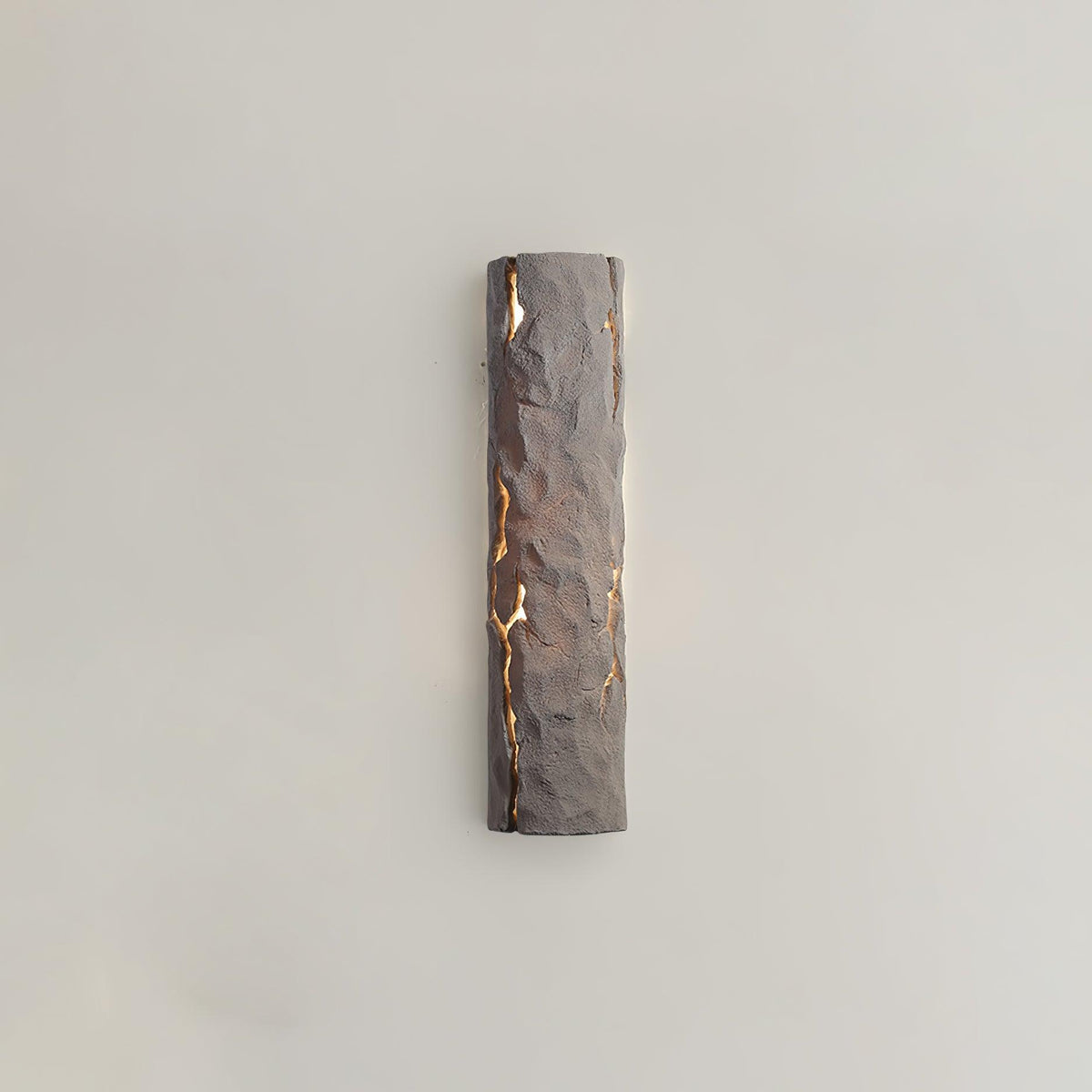 Textured Bark White Wall Light