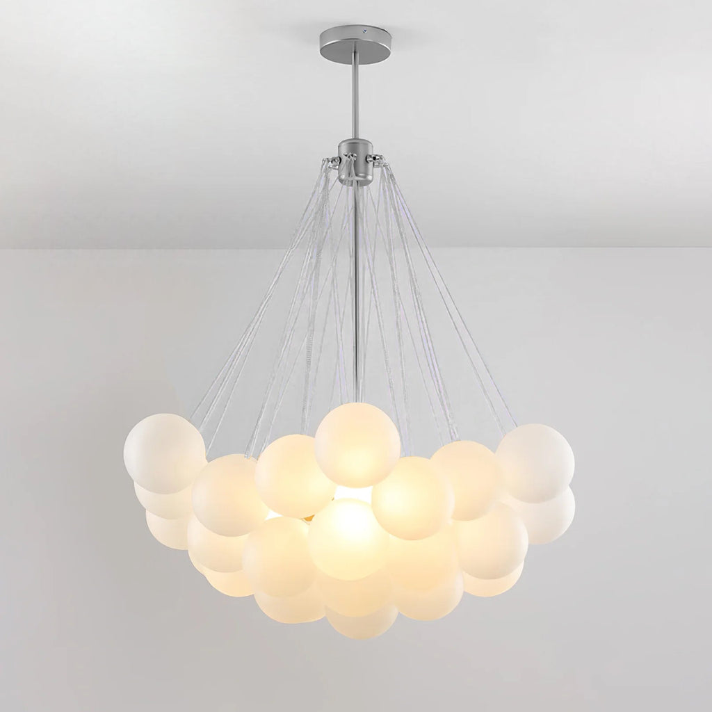 Warm Ambient Glow Frosted Glass Orbs Pendant Light