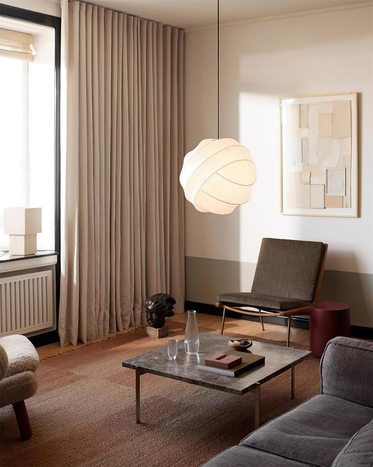 Lamp With Soft Ambient Glow Bubble Ball Pendant