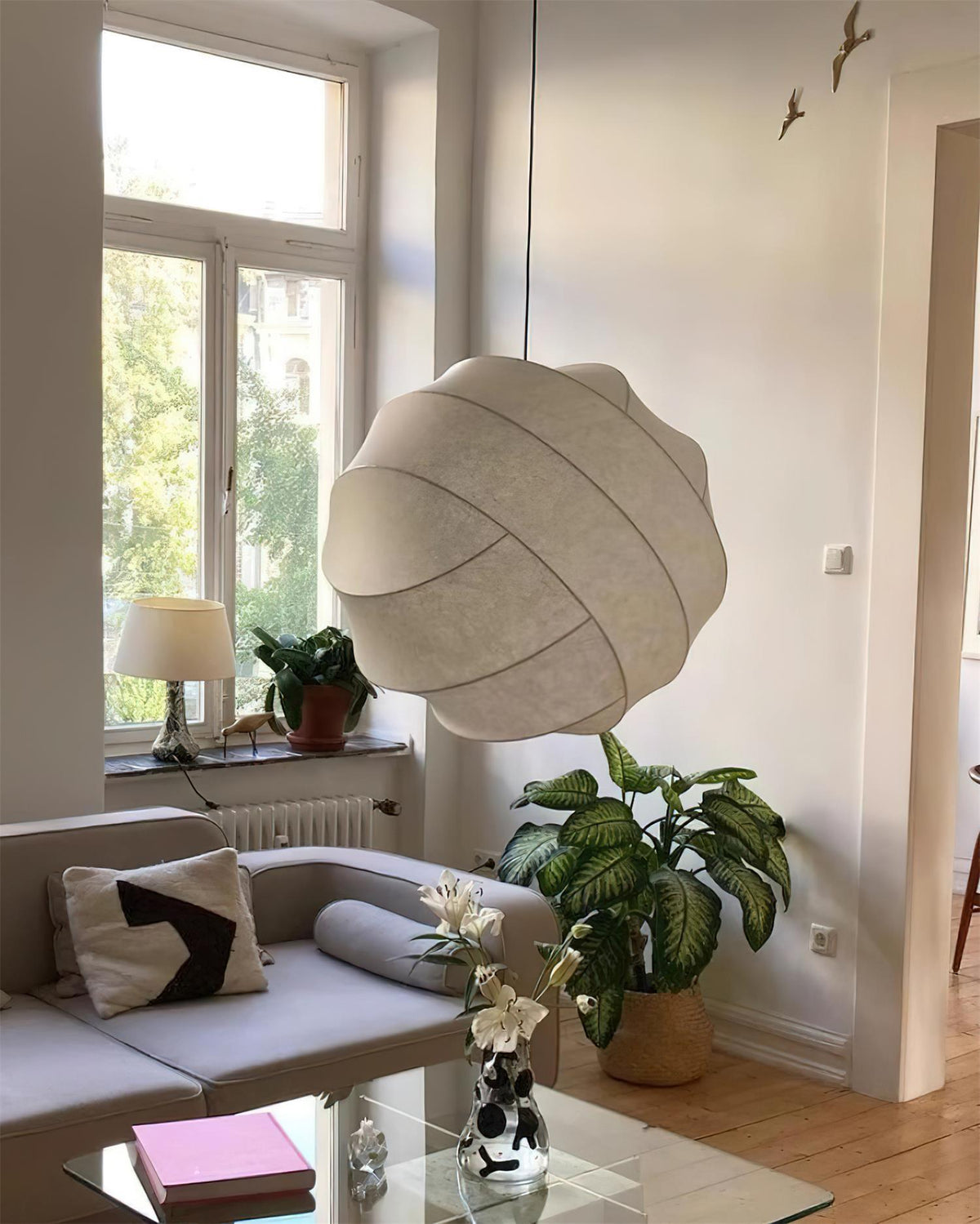 Lamp With Soft Ambient Glow Bubble Ball Pendant