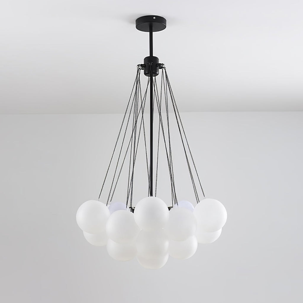 Warm Ambient Glow Frosted Glass Orbs Pendant Light