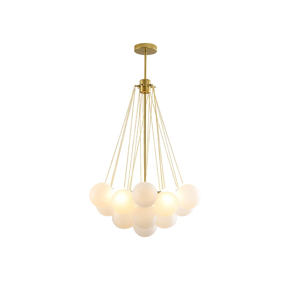 Warm Ambient Glow Frosted Glass Orbs Pendant Light