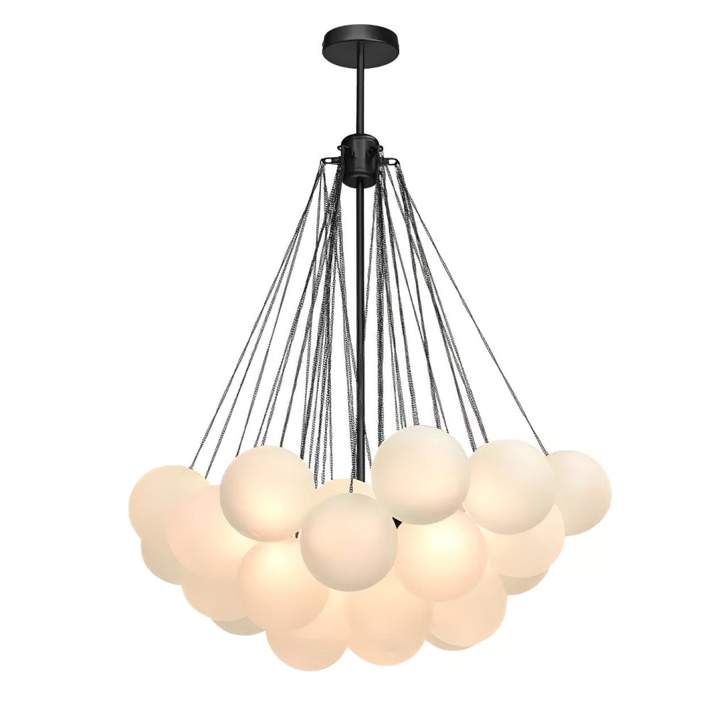 Warm Ambient Glow Frosted Glass Orbs Pendant Light